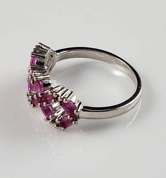 Ruby Latticework Sterling Silver Ring - image 3