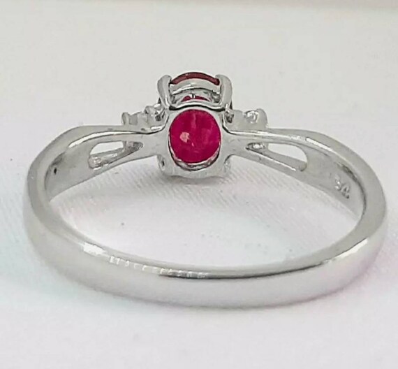 1.25 ctw Ruby & Sapphire  Sterling Silver Ring - image 5