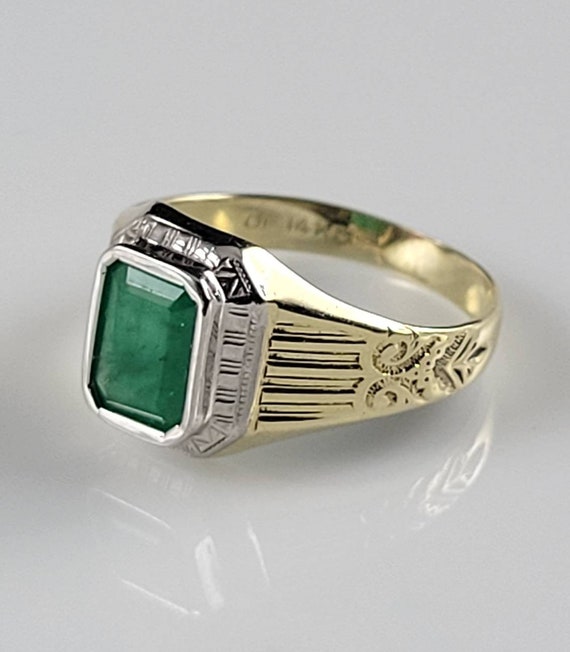 TITANIC Heirloom! Ostby Barton Art Deco Emerald 1… - image 3