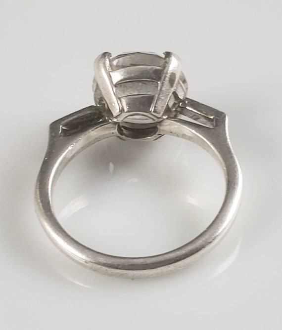 Estate White Stone Engagement Style Solitaire Ring - image 7