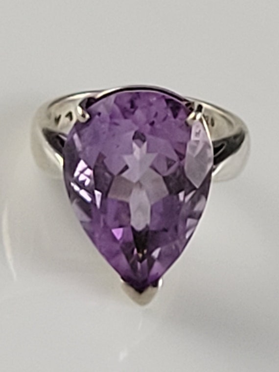 Vintage 1960s Natural Amethyst Sterling Statement 