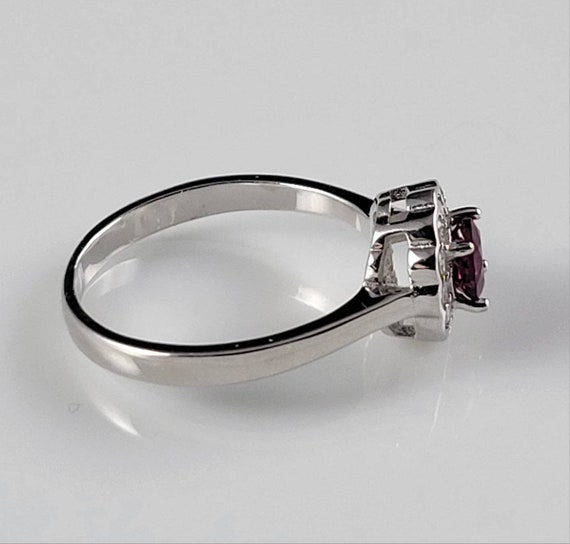 Gorgeous Natural Rhodolite Garnet & White Sapphir… - image 4