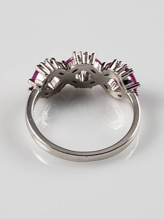 Ruby Latticework Sterling Silver Ring - image 5