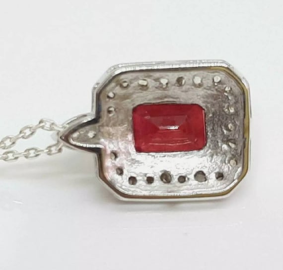 Gorgeous 2.50 ctw Genuine Madagascar Ruby & Diamo… - image 5