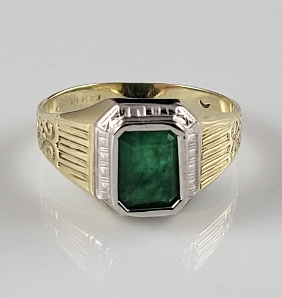TITANIC Heirloom! Ostby Barton Art Deco Emerald 1… - image 2