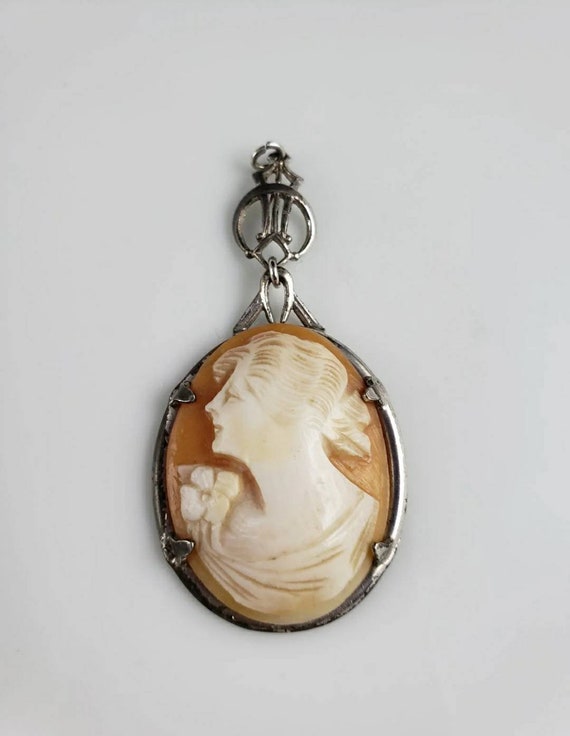 Victorian Ostby Barton Genuine Shell Cameo Circa … - image 1