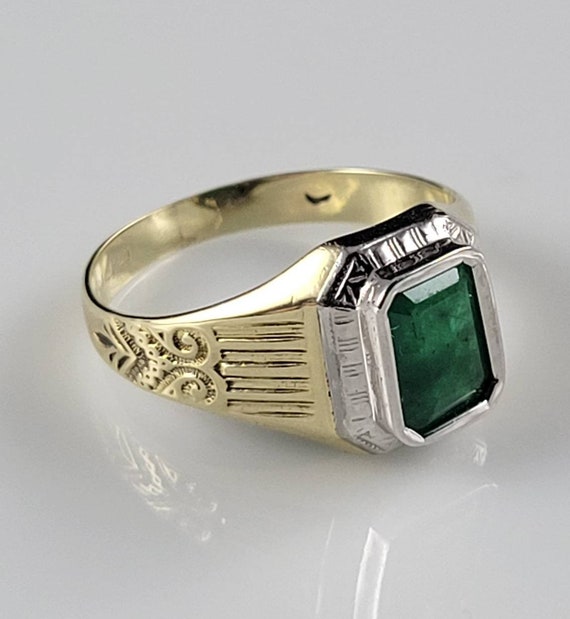 TITANIC Heirloom! Ostby Barton Art Deco Emerald 1… - image 6