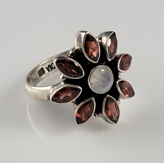 SALE! Nicky Butler Garnet & Moonstone Sterling Si… - image 3