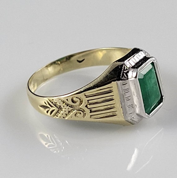 TITANIC Heirloom! Ostby Barton Art Deco Emerald 1… - image 5