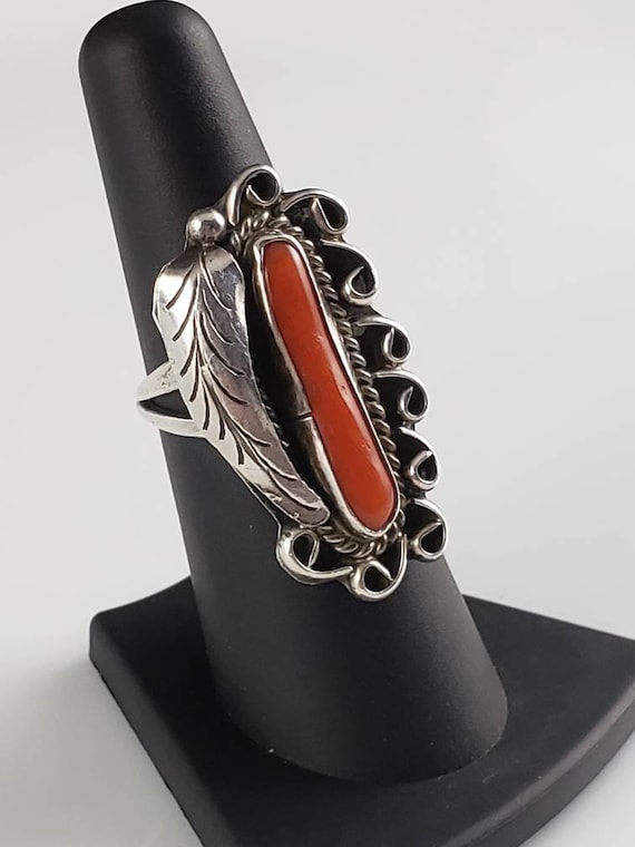 Bobby Johnson作sterling silver Navajo リング KALIFANO | Bobby Johnson Navajo Black Onyx Native American