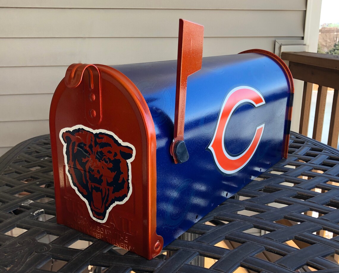 Custom painted Chicago Bears mailbox Etsy