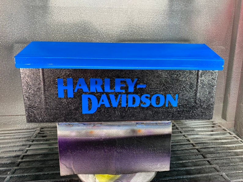 Custom painted Harley Davidson mailbox Etsy