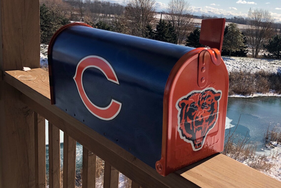 Custom painted Chicago Bears mailbox Etsy