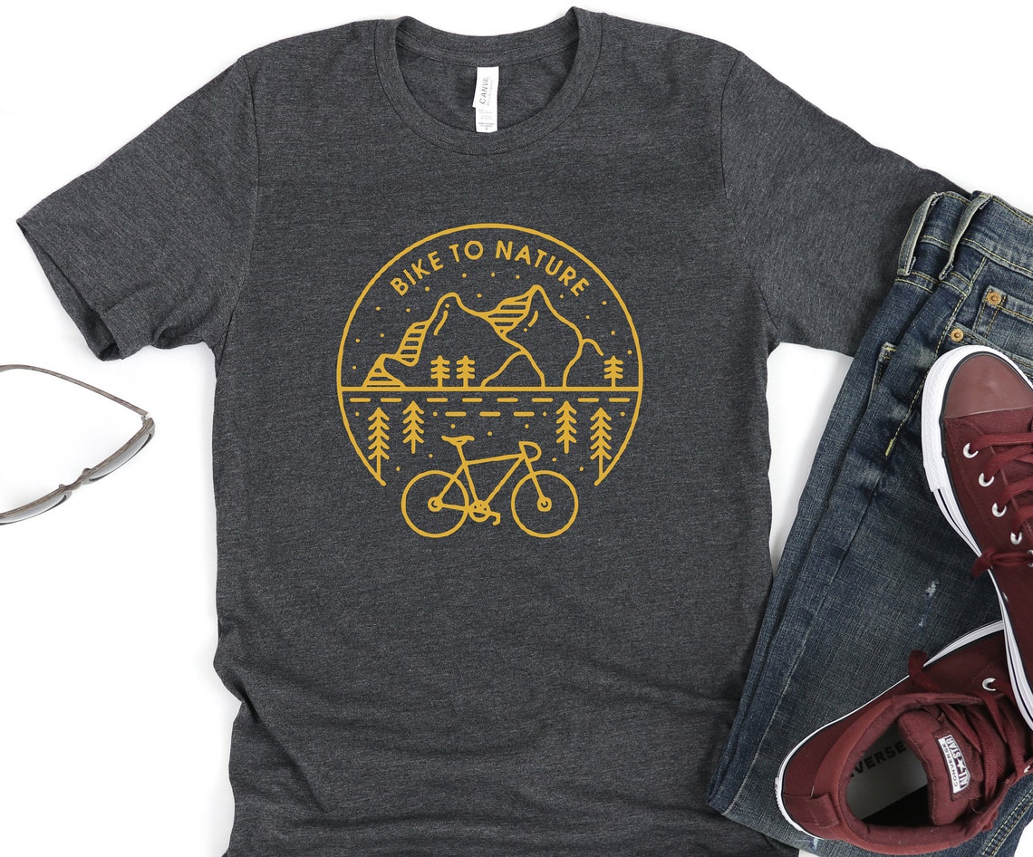 Biking tshirt Biking t shirt Mountain biking tshirt Biking Etsy