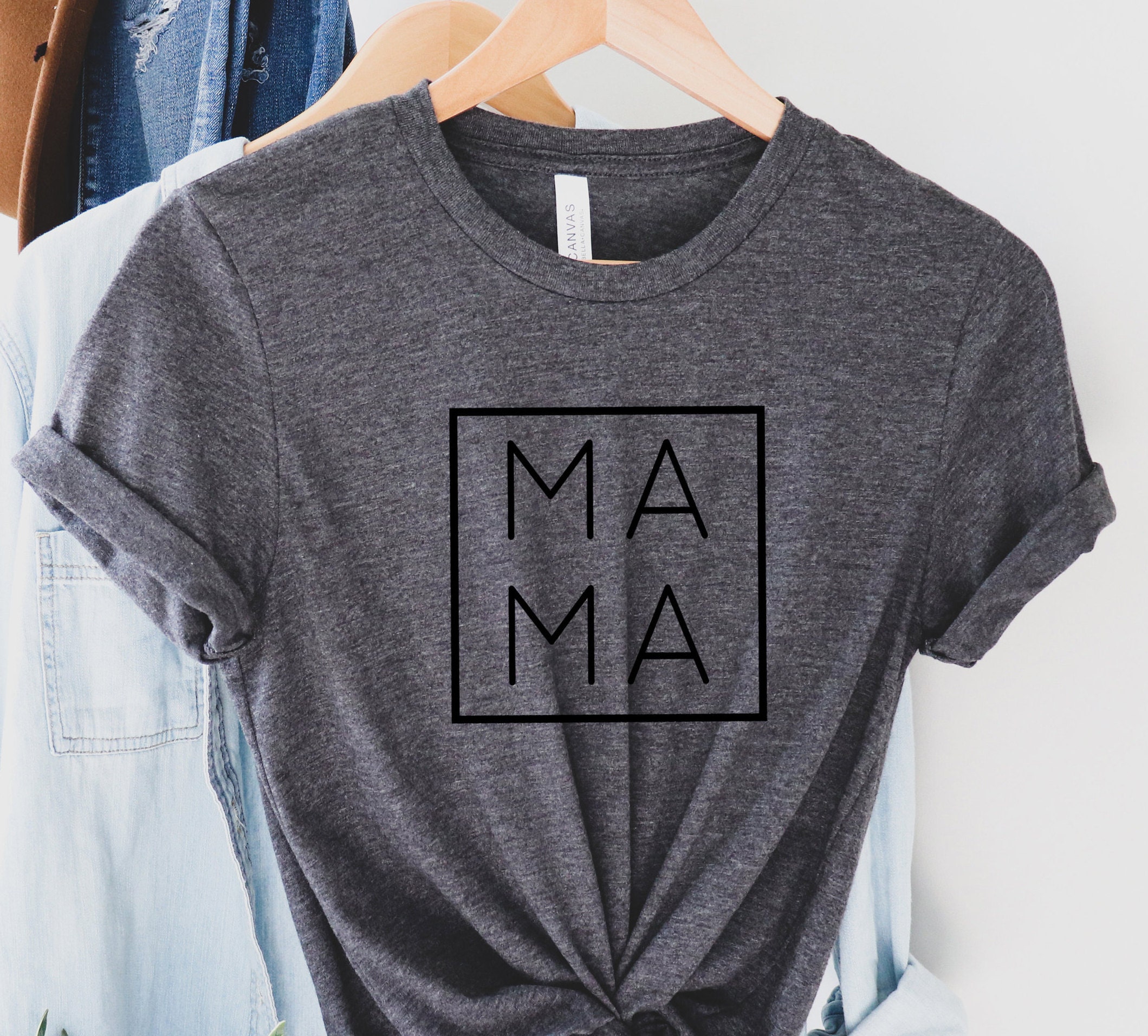 MAMA Shirt Mama tshirt Mama t shirt Mom shirt Mothers day Etsy