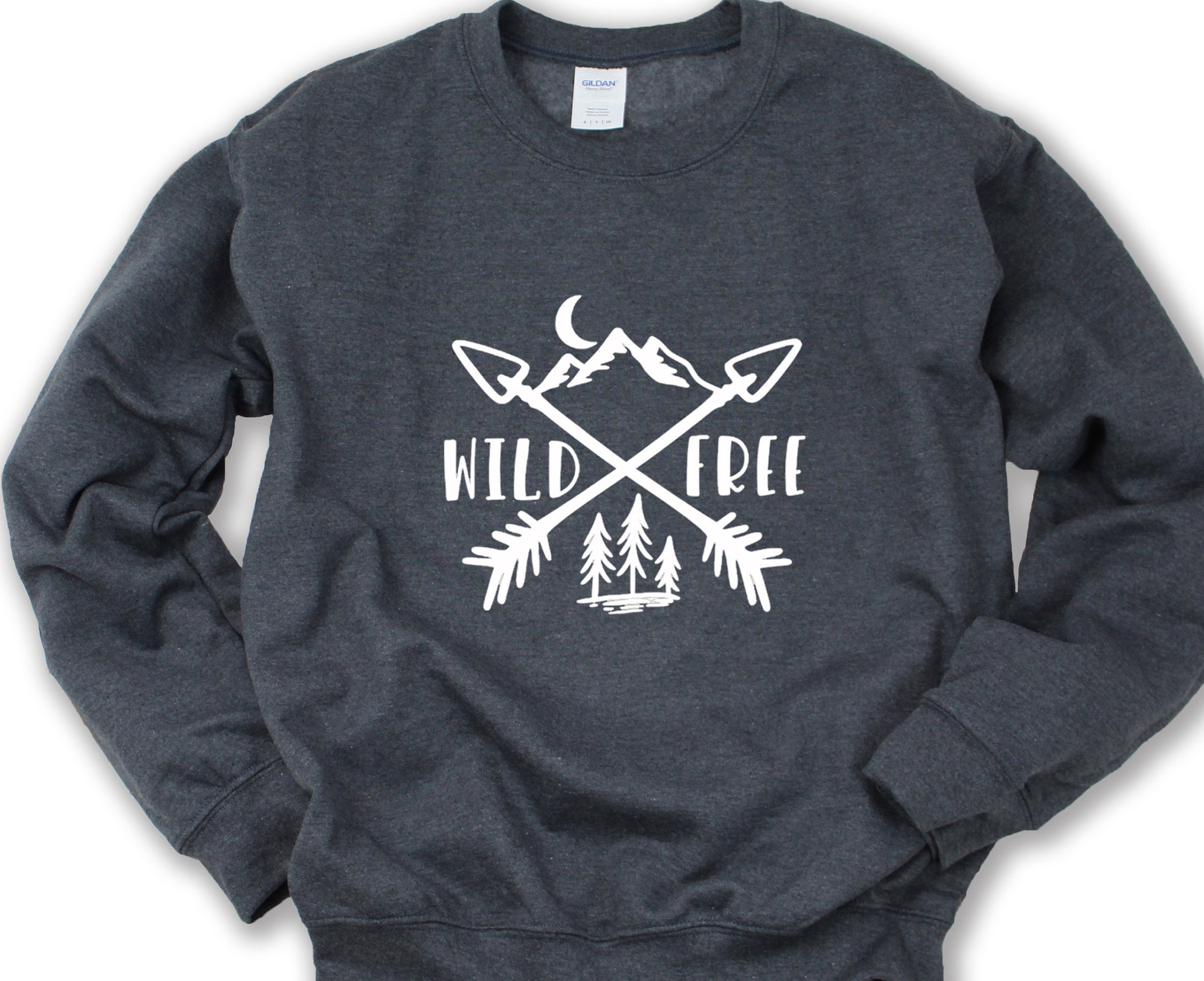 Wild and Free Unisex Sweatshirt, Unisex Sweatshirt, Womens Sweater