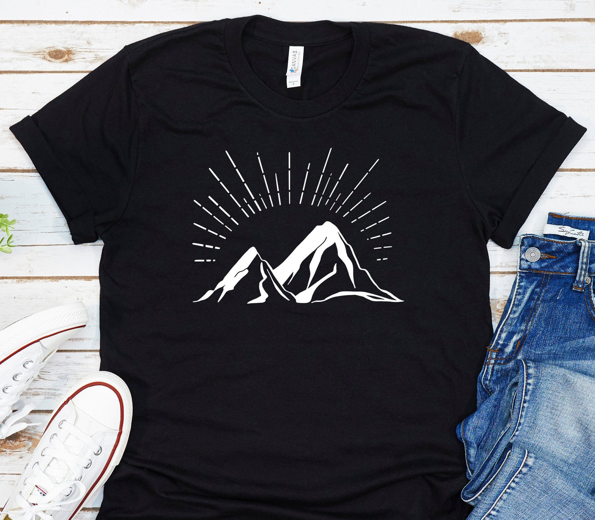 Mountain tshirt Mountain t shirt Nature tee Hiking t shirt Etsy