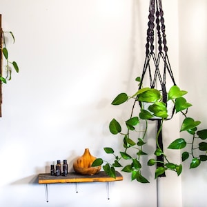 Macrame Plant Hanger || Large Hanger w/ Beads || Home Decor || Model: SIERRA