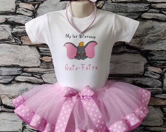 Dumbo first birthday outfit Clearance