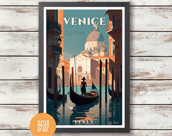 Venice - Italy Travel Poster - Digital Download Art - Wall Deco - Gift Idea - Italy Home Decor - Venice Wall Art - Italy Posters - Italy Art