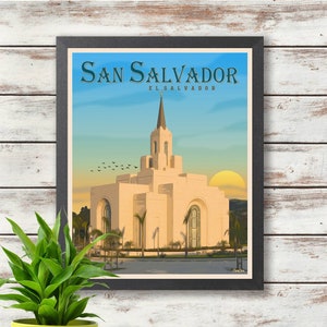 San Salvador - El Salvador Travel Poster - Printed Poster - Wall Decor - Gift Idea