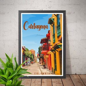 Cartagena Colombia Travel Poster Poster Print Wall Deco Gift Idea image 5