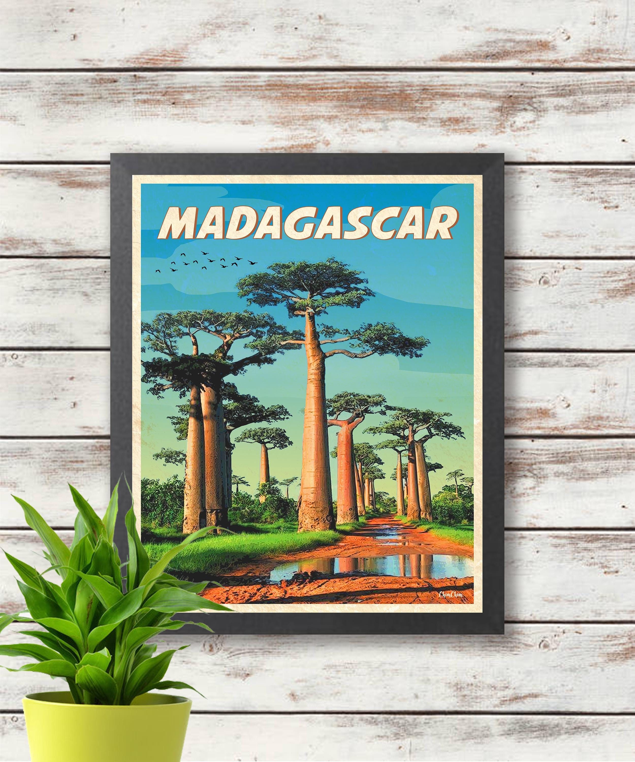 Madagascar Travel Poster - Digital Download - Wall Decor - Home Decor ...