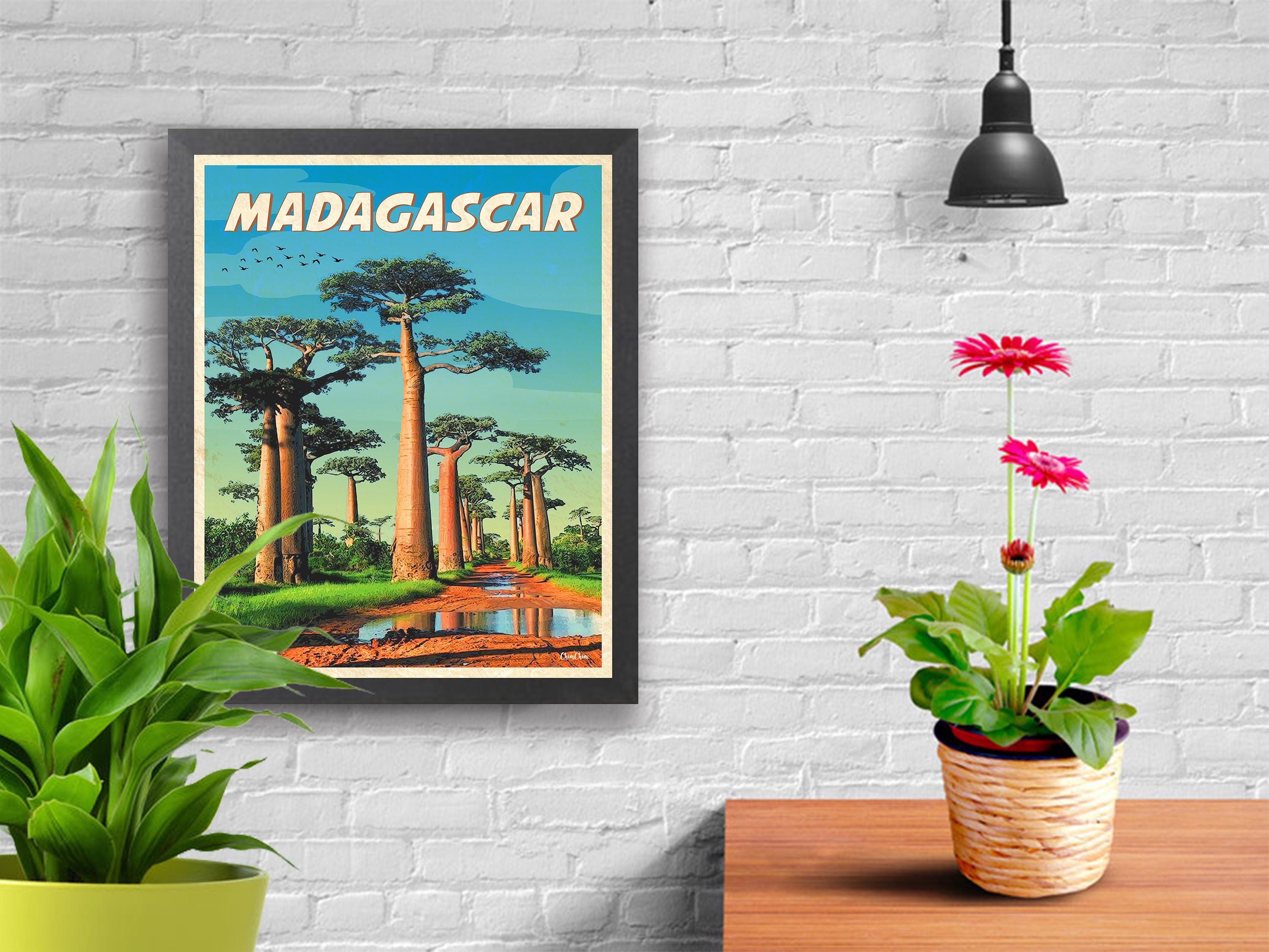 Madagascar Travel Poster - Digital Download - Wall Decor - Home Decor ...