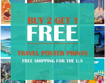 BUY 2 GET 1 FREE - Pin Up Printed Posters