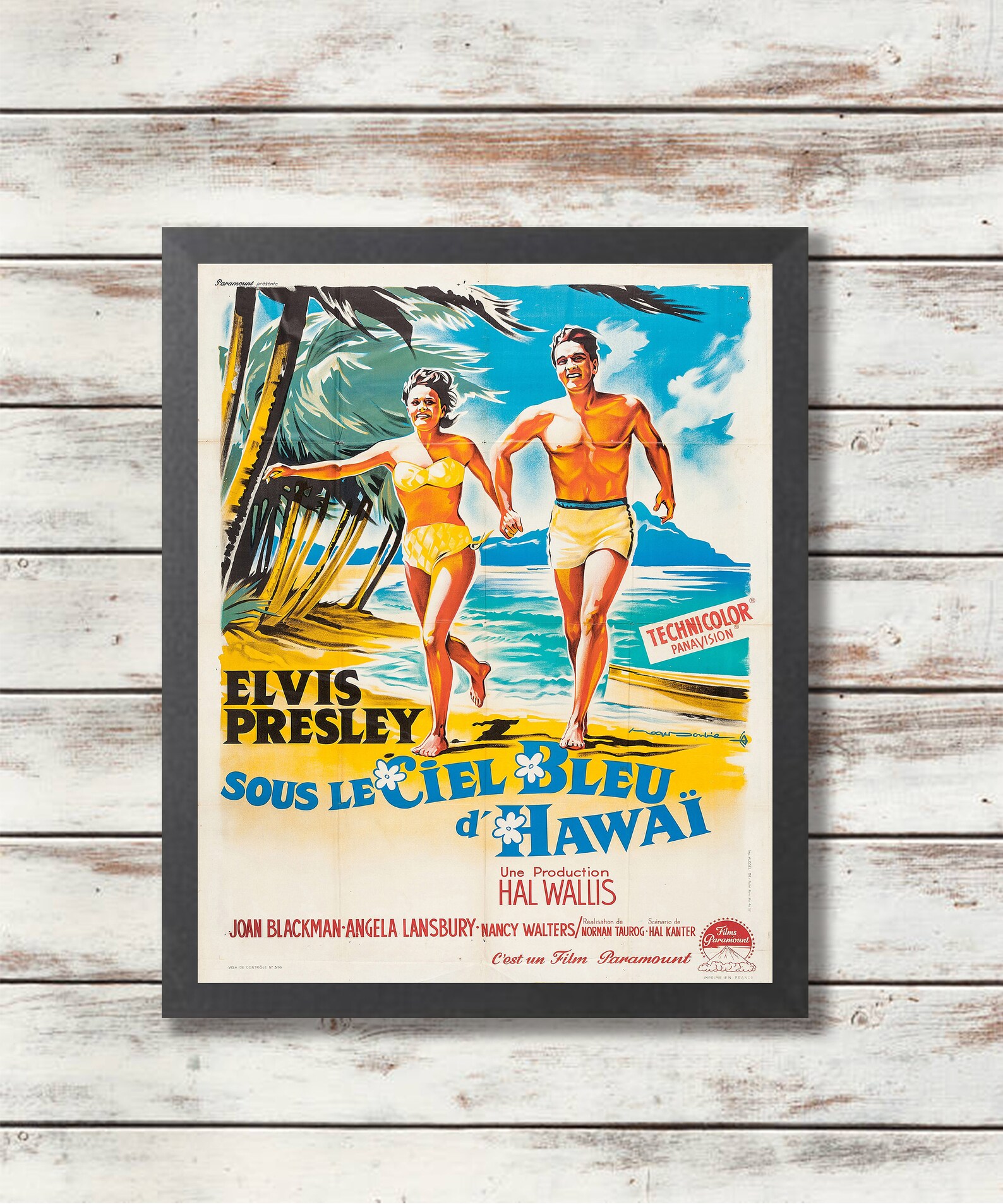 Sous Le Soleil Bleu D Hawaii Film Elvis Presley Poster Sous le soleil bleu de Hawaii Print | Etsy