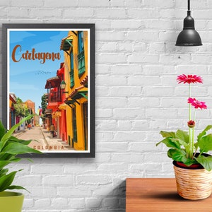 Cartagena Colombia Travel Poster Poster Print Wall Deco Gift Idea image 4