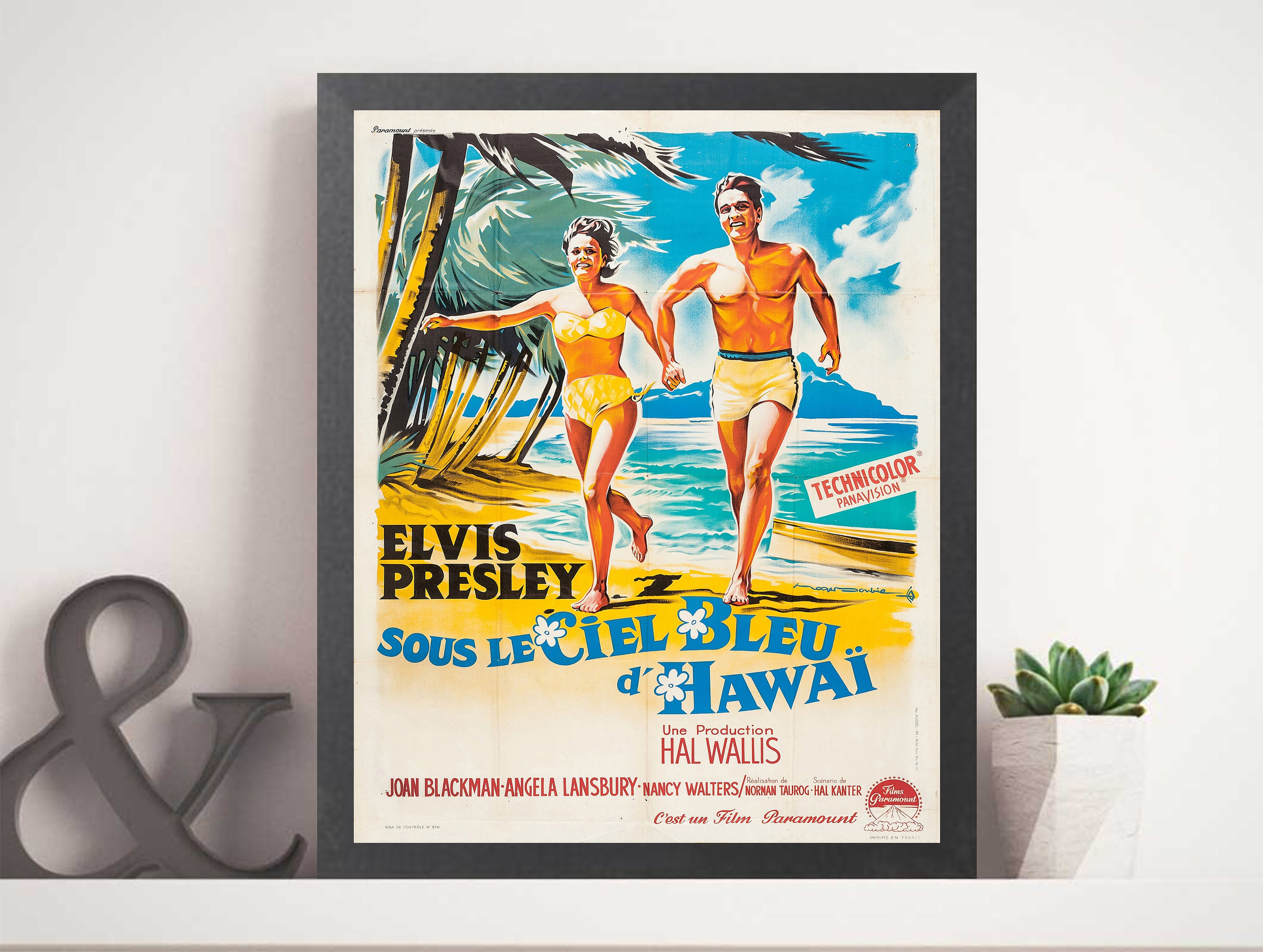 Elvis Presley Movie Poster Sous Le Ciel Bleu D'hawaii | Etsy