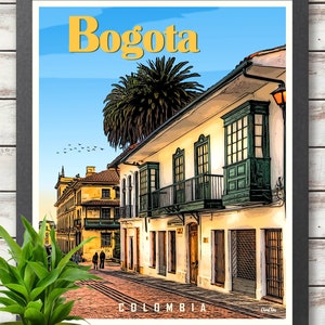 Set of 3 Travel Posters Colombia Cartagena Bogota Printed Posters Wall deco Wall Art Home Decor Colombia Poster Travel Art image 4