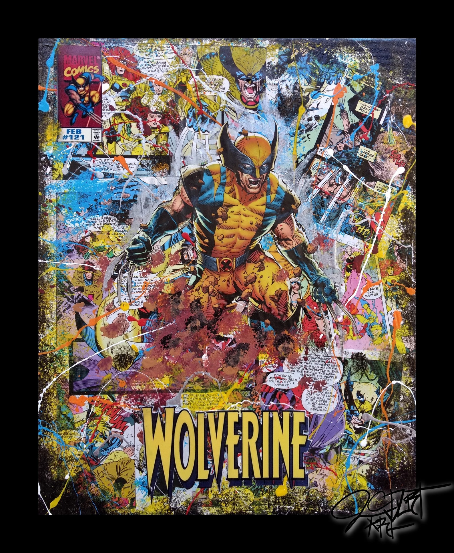 Comic Collage Artwork Prints. Marvel and DC Etsy