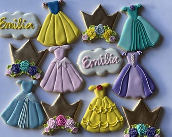 Prinsess-tema-set kakor