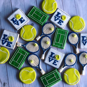Tennis theme cookies