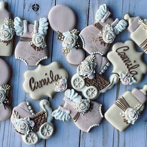 Baby shower set cookies