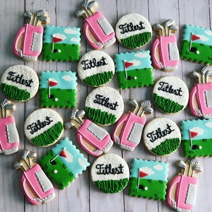 Golf theme cookies