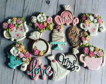 Bridal shower set cookies