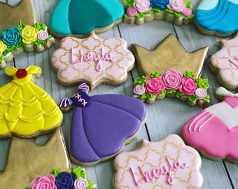 Princess theme set cookies