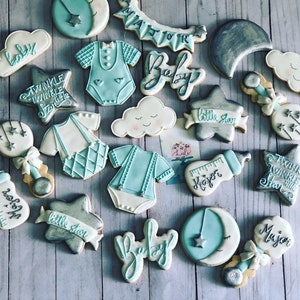 Baby Shower Cloud set cookies