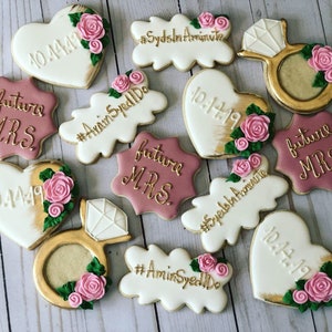 Bridal shower set cookies