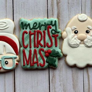 Santa and Mrs. Claus set cookies / Christmas cookies