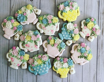 Tea Party theme set cookies