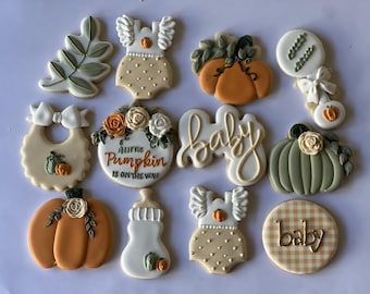 Pumpakakor för babyshower / höstkakor