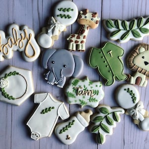 Safari Baby Shower cookies