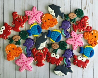 Under the sea theme cookies