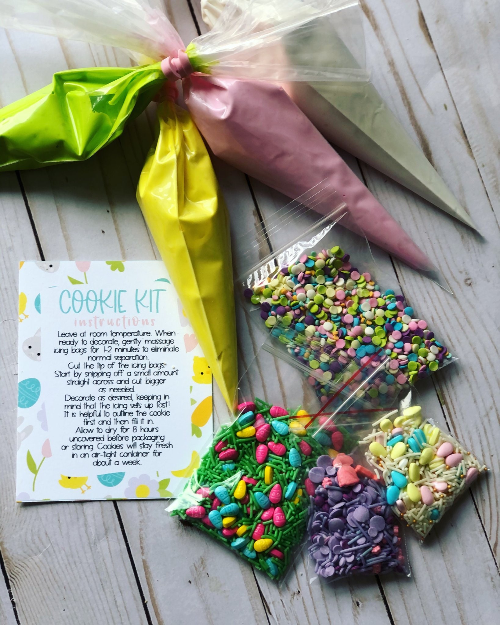Sugar Cookie Kit / Decorate Your Own Cookies - 8 COOKIES - Etsy
