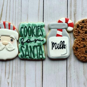 Cookies for Santa / Christmas gift set cookies- 4 COOKIES