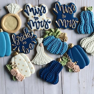 Fall Bridal shower cookies